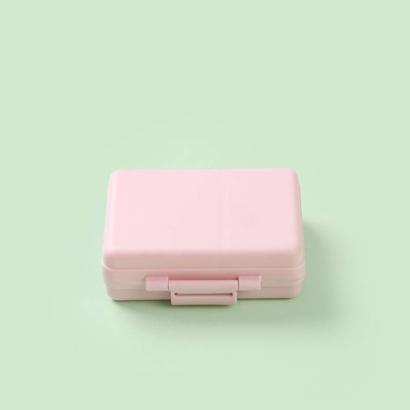 SPRINGSALE | MedMate Mini 9 Pill Organizer with Medicine Label Sticker Sheets | Travel Pill Box | Medicine Storage Container Case