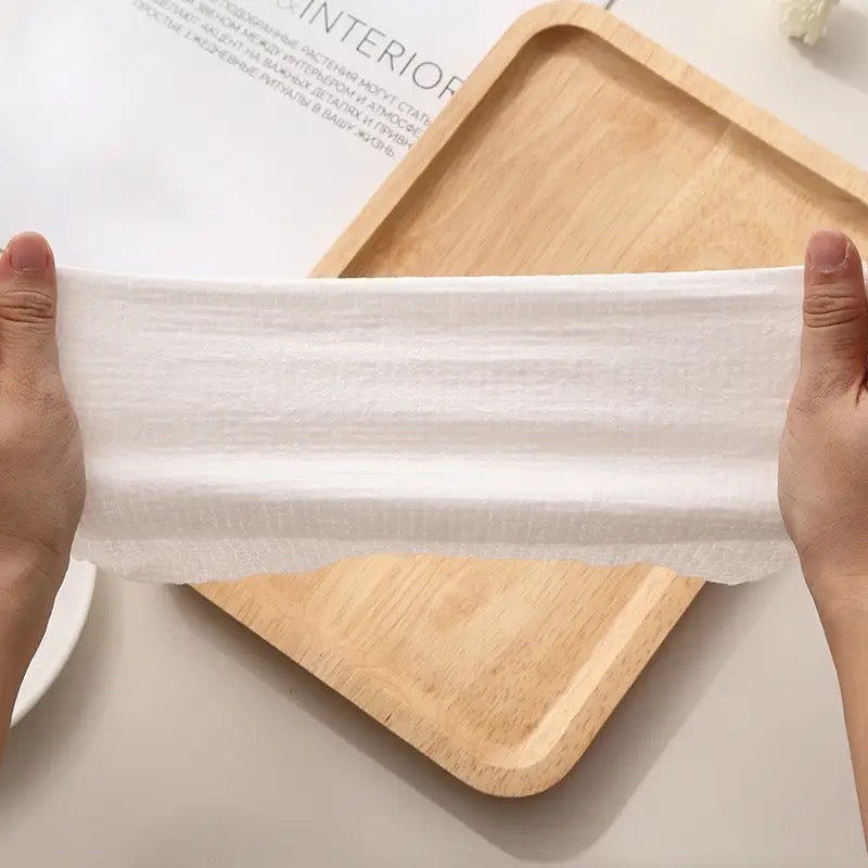 100 Mini Compressed Cotton Towel Tablets