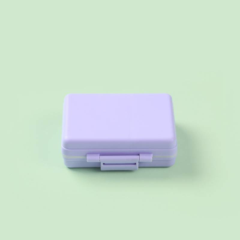 SPRINGSALE | MedMate Mini 9 Pill Organizer with Medicine Label Sticker Sheets | Travel Pill Box | Medicine Storage Container Case