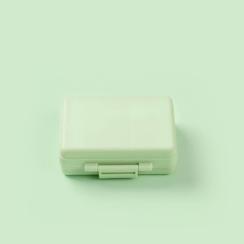 SPRINGSALE | MedMate Mini 9 Pill Organizer with Medicine Label Sticker Sheets | Travel Pill Box | Medicine Storage Container Case