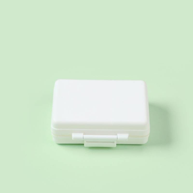 SPRINGSALE | MedMate Mini 9 Pill Organizer with Medicine Label Sticker Sheets | Travel Pill Box | Medicine Storage Container Case