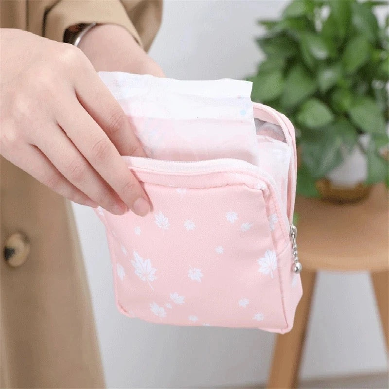 Women Sanitary Feminine Products Travel Pouch | BUY 3 GET UNICORN POUCH FREE