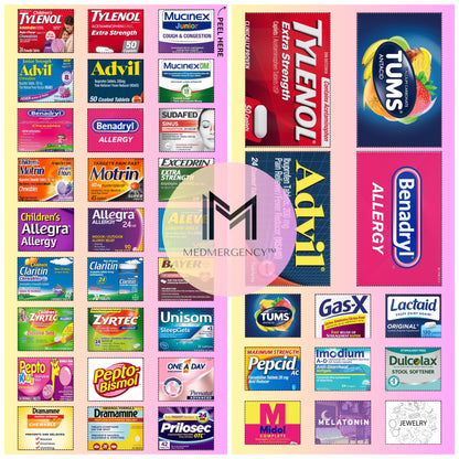 JANUARY SALE | [Bundle Available] Medicine Label Stickers & Travel Pill Organizer