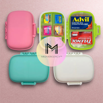 [Bundle Available] Medicine Label Stickers for Travel Pill Organizer | Pill Organizer Sticker Sheets | Storage Box | Mini Container Case Healthcare Aide