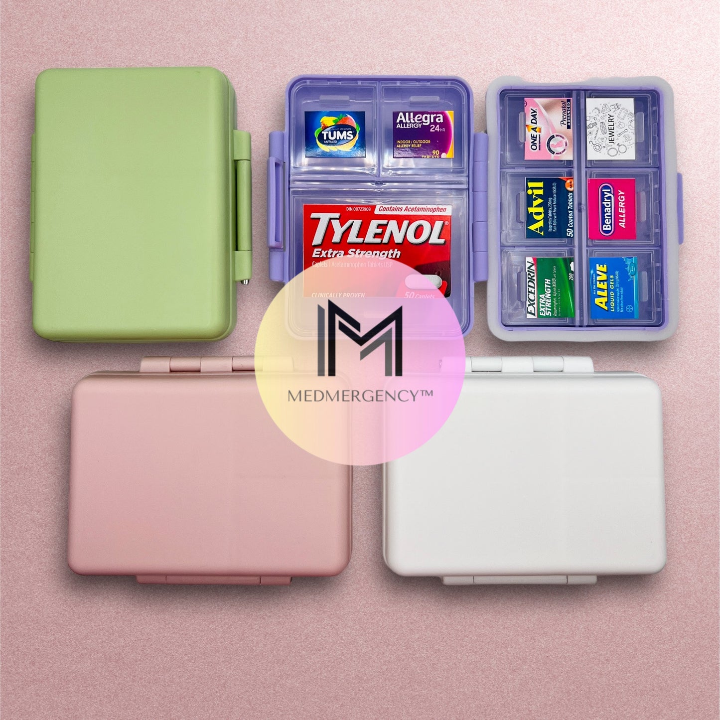 [Bundle Available] Medicine Label Stickers for Travel Pill Organizer | Pill Organizer Sticker Sheets | Storage Box | Mini Container Case Healthcare Aide