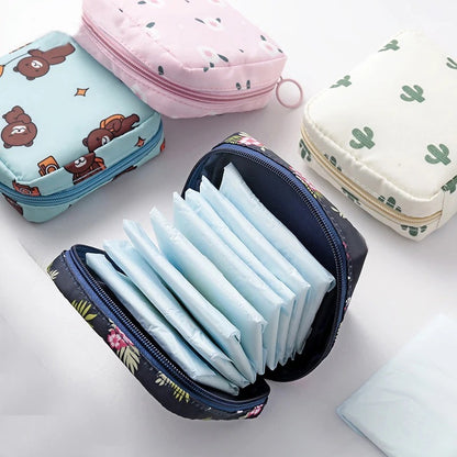 Women Sanitary Feminine Products Travel Pouch | BUY 3 GET UNICORN POUCH FREE