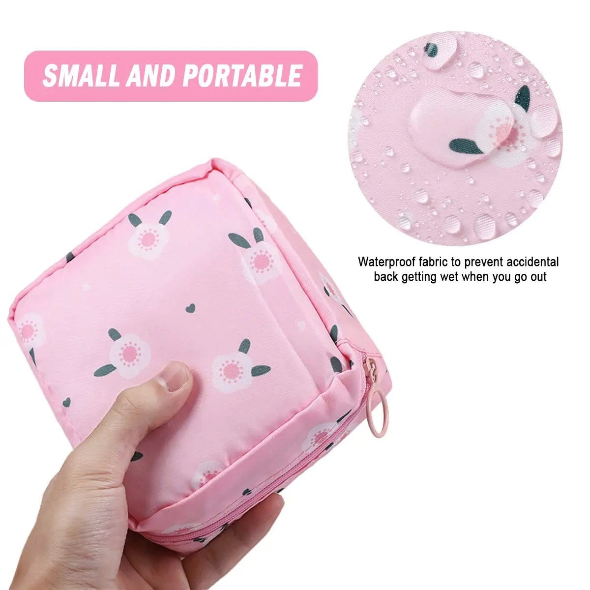 Women Sanitary Feminine Products Travel Pouch | BUY 3 GET UNICORN POUCH FREE